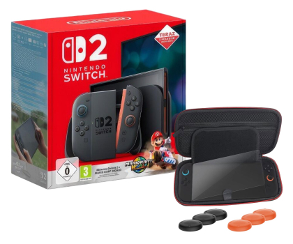 Konsola Nintendo Switch Nintendo Switch 2 + Mario Kart World + Etui FroggieX